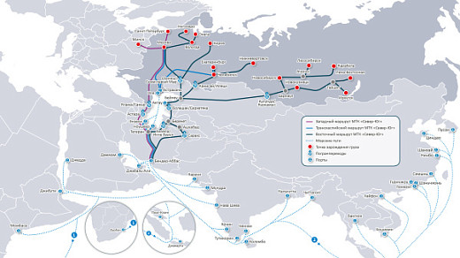 RZD Logistics expects import volume growth along the INSTC from UAE, India and China